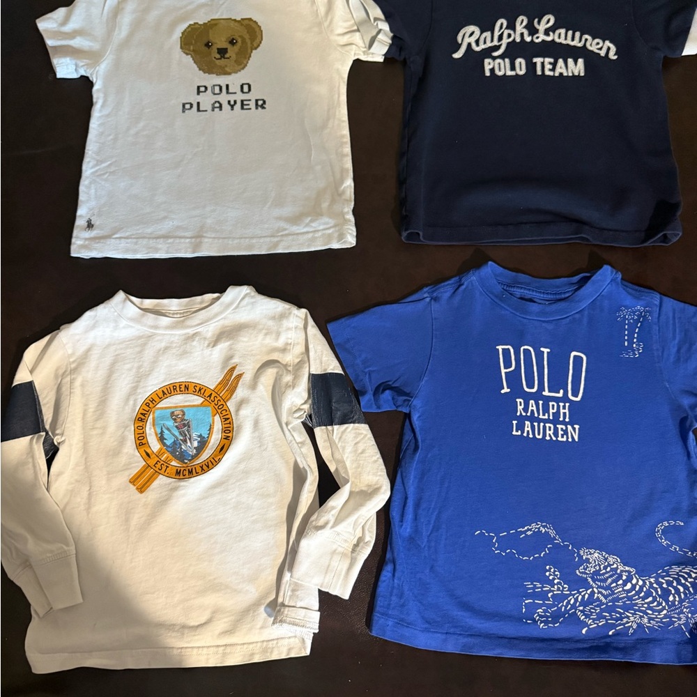 Ralph Lauren Kids' Blue and White Polo Shirts
